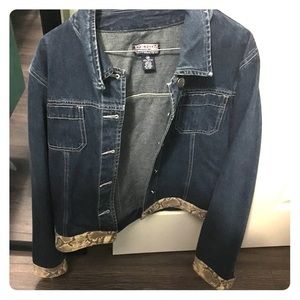 Cute blue jean jacket wore to a few occasions